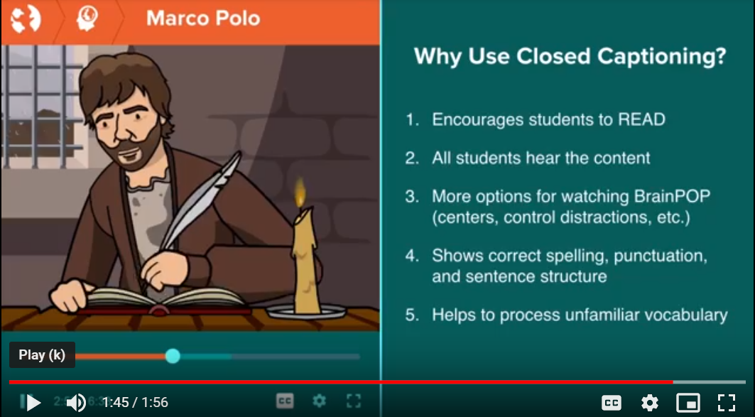 Strategies for BrainPOP Movie Engagement